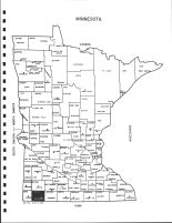Minnesota State Map, Nobles County 1998